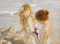 Paul Chabas : Deux jeunes Filles à l'Étoile de Mer