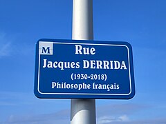 Plaque de rue Jacques Derrida Montpellier.jpg