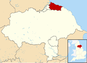 Poziția localității Borough of Redcar and Cleveland