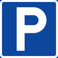 Parking (max 24 hours on weekdays except weekday before Sunday or holiday).