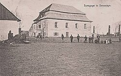 בית כנסת בעיירה, 1915