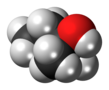 Space-filling model of the 2-methyl-2-butanol