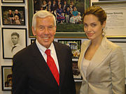 Jolie with Senator Richard Lugar (2005)