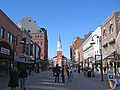 View of the church from the Church Street Marketplace, 2004