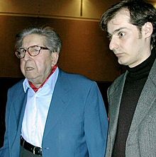 Henri Dutilleux (vlevo) a Régis Campo v roce 2004