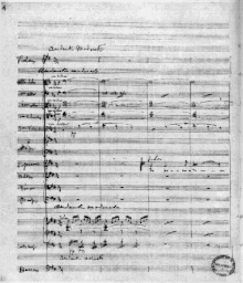 Page of musical manuscript