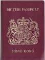 Pasaporte británico emitido a los ciudadanos de Hong Kong.