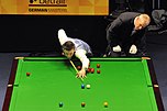 Der Snookerspieler Mark Selby bei den Snooker German Masters 2013