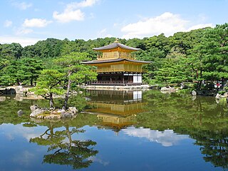 Kinkakuji (The Golden Pavillion) in Kyoto (Japan)