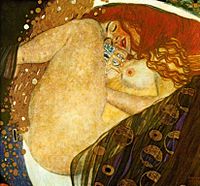 Danaë av Gustav Klimt, 1907.