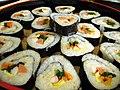 한국어: 김밥 English: Kimbap