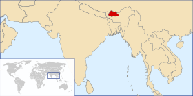 Vendndodhja - Butani