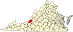 State map highlighting Craig County