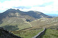 Paysage des montagnes de Mourne avec le mur de Mourne.