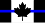 Flag of the Thin Blue Line movement in Canada