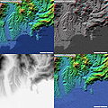 English: Topography of Nice. Français : Topographie de Nice.