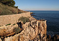 Sentier du littoral au cap d’Antibes.