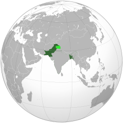 Домініон Пакистан: історичні кордони на карті