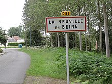 Entrée de La Neuville-en-Beine.