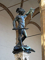 Perseo con la cabeza de Medusa (Benvenuto Cellini, Florencia, 1545-54), Florencia.