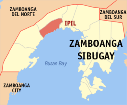 Peta Zamboanga Sibugay dengan Ipil dipaparkan