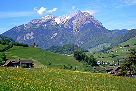 Pilatus viden z vzpenjače Stanserhorn