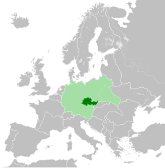 Położenie Protektoratu Czech i Moraw