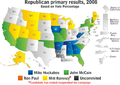 Results of the Republican Presidential Primaries 2008, state level