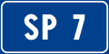 Main road number sign (formerly used )