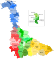 Lage des Kantons Nancy-Est im Département Meurthe-et-Moselle