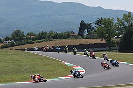 Casey Stoner leads the pack 2011 Mugello.jpg