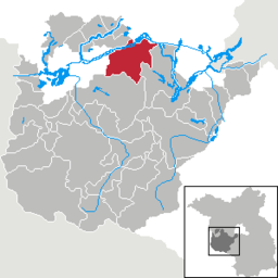 Läget för kommunen Gross Kreutz (Havel) i Landkreis Potsdam-Mittelmark