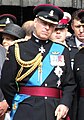 第2大隊のリプレンゼンタティブ・カーネル アンドルー王子 。着用しているのは、当時自身がカーネル・イン・チーフを務めていたヨークシャー連隊（Yorkshire Regiment）の制服