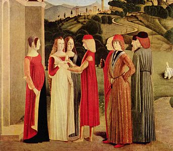 Geedziga ceremonio, Italio, 1400-aj jaroj.