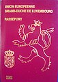 Couverture d'un passeport luxembourgeois