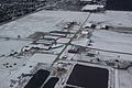 A view of Ohio State University's Livestock Facilities from the air during a snowy winter day. By Kevin Payravi