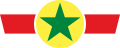 Senegal 1961 to present A green star on yellow disc with red wings