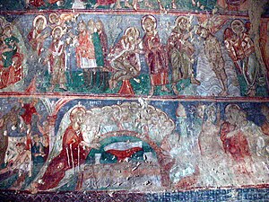 Freska z kapadóckych skalných chrámov