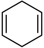 Formula di struttura del 1,4-cicloesadiene