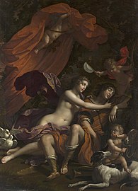 Venus and the Sleeping Adonis 1677-1678