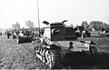 A Panzer I command tank followed by Pz IIs in Poland