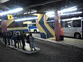 Visão da plataforma 3, também destinada ao transporte metropolitano.