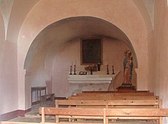 Intérieur de la chapelle Notre-Dame de la Stella.