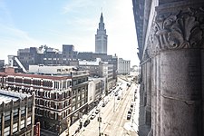 La Terminal Tower desde Euclid Avenue