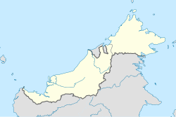 キナバタンガンの位置（東マレーシア内）