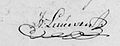 Handtekening Jacob van Leeuwen (1730-1807)