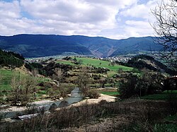 Krajina v Rodopech, blízko vesnice Hvoyna