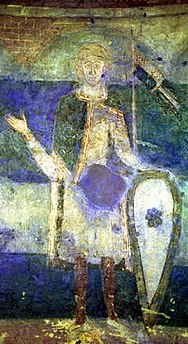 Freska vládcu Sama v Rotunde svätej Kataríny v Znojme