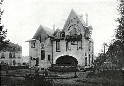 La façade Nord en août 1902 avant la fermeture de la terrasse, L’Art décoratif.