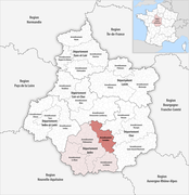 Locator map of Arrondissement Issoudun 2019.png